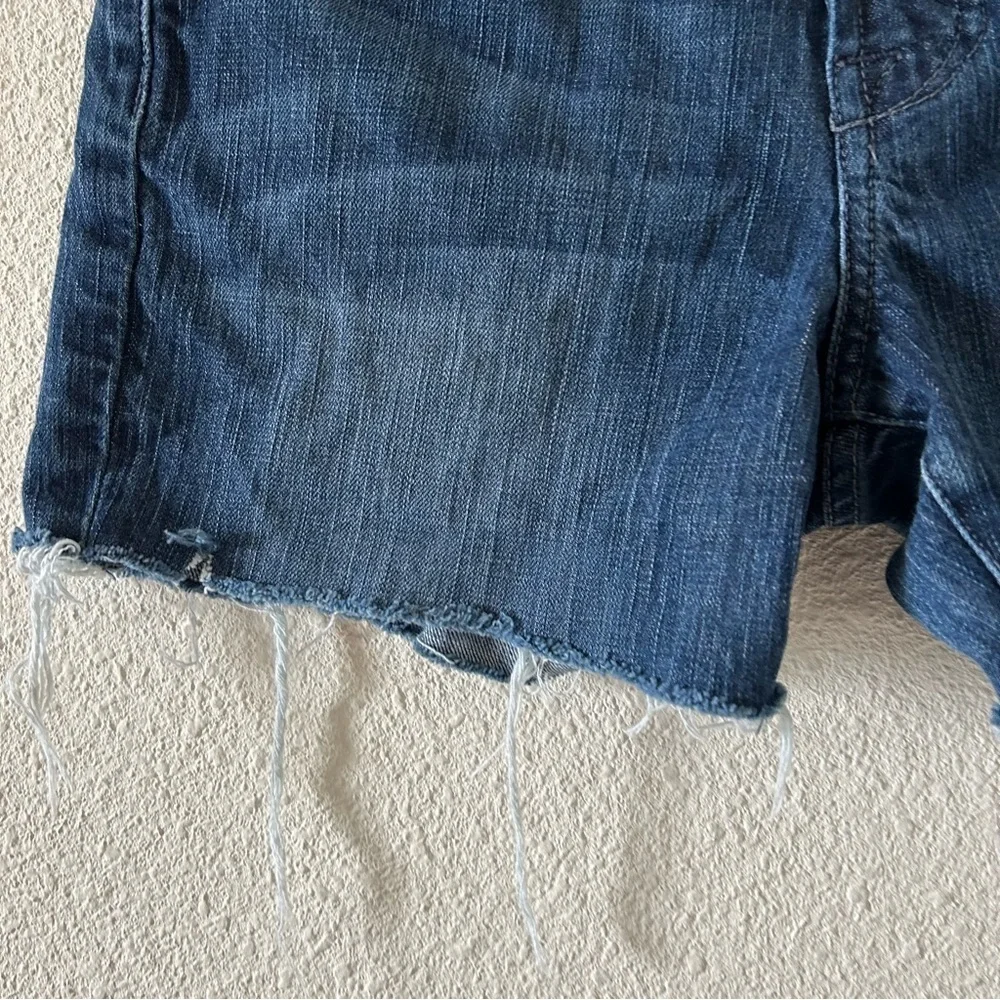 Lucky Brand Jeans Denim Shorts Long Inseam Sz 4/27 Stretch Summer Festival beach